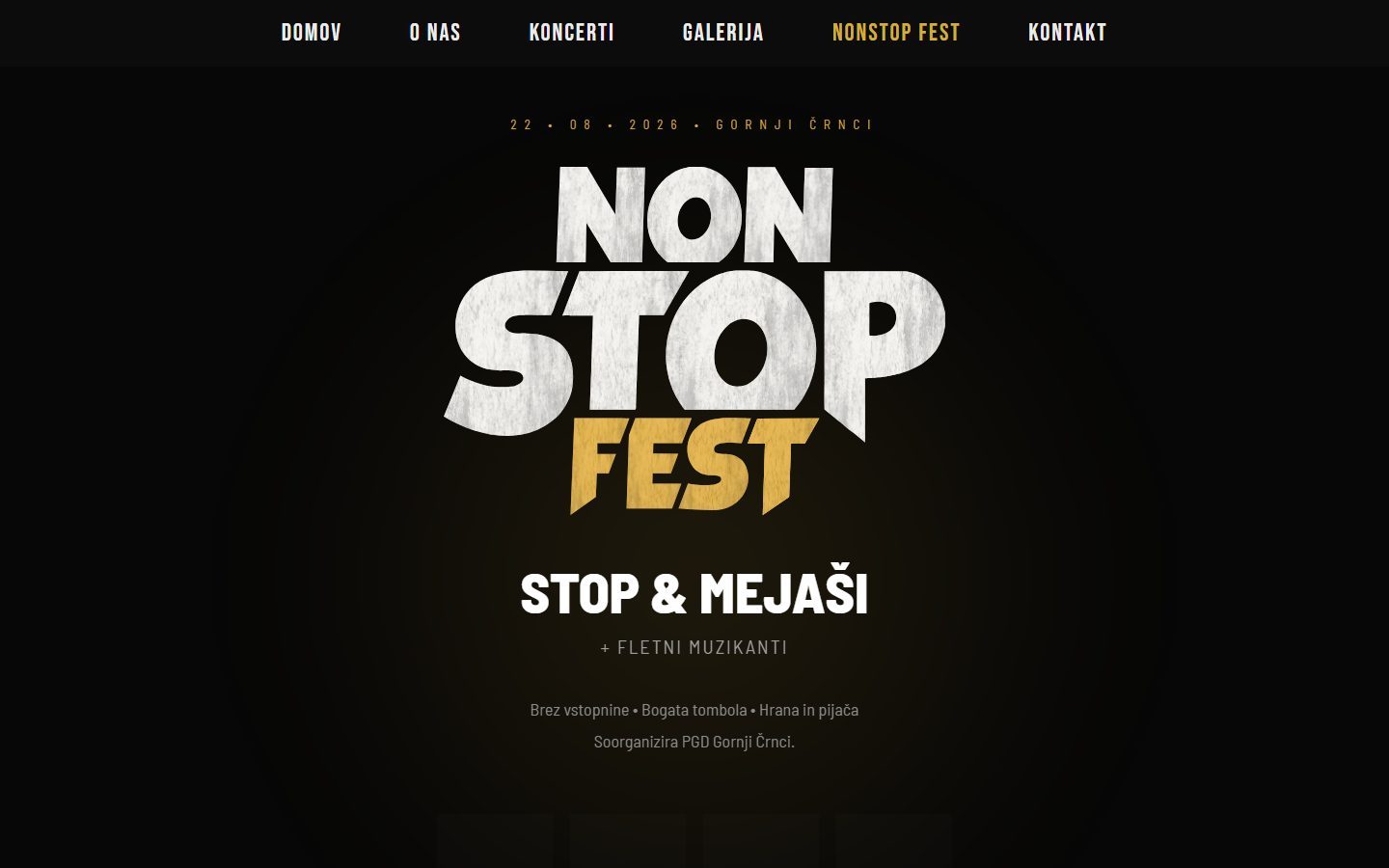 Nonstop Fest — Dogodek · Promocija